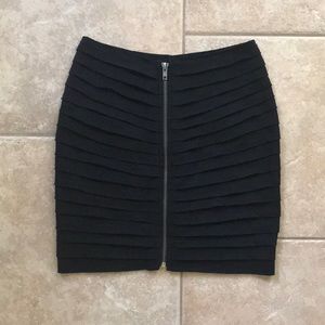 Silence + Noise Front Zipper Skirt